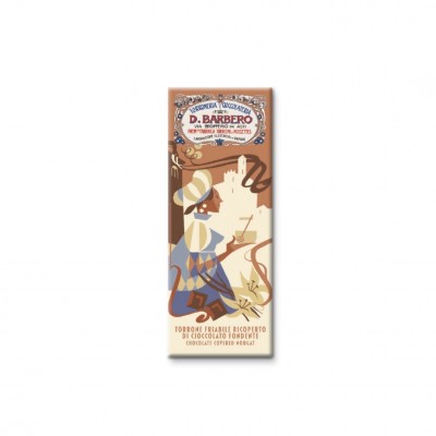 Torrone morbido ricoperto al cioccolato fondente - 170 gr